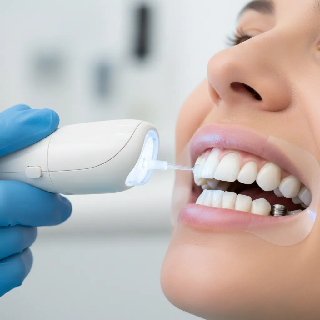 بلیچینگ روی ایمپلنت و لمینت